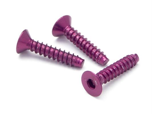 HPI - HPZ079 - Alu Tp Flat Hd Screw 3 X15Mm Hex Socket/Purple/5Pc