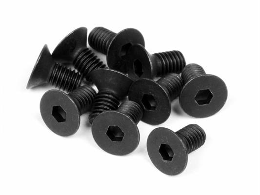 HPI - HPZ081 - Flat Head Screw M3X6Mm (Hex Socket/10Pcs)