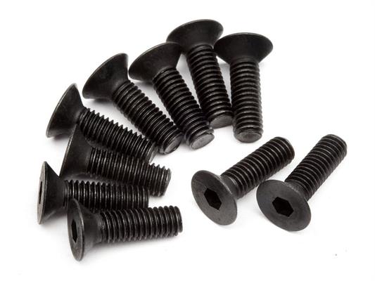 HPI - HPZ083 - Flat Head Screw M3X10Mm(Hex Socket/10Pcs)