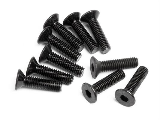 HPI - Z084 - FLAT HEAD SCREW M3x12mm (HEX SOCKET/10pcs)