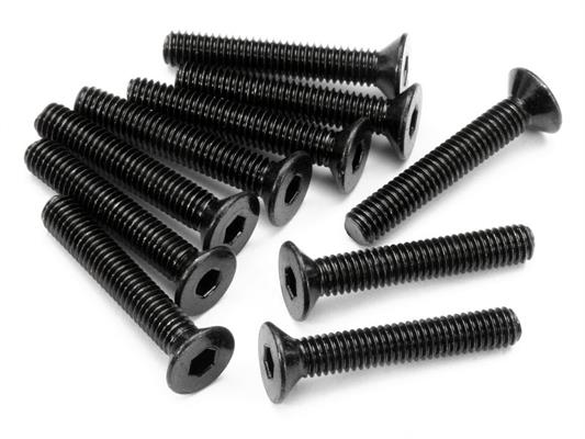 HPI - HPZ086 - Flat Head Screw M3X18Mm (Hex Socket/10Pcs)