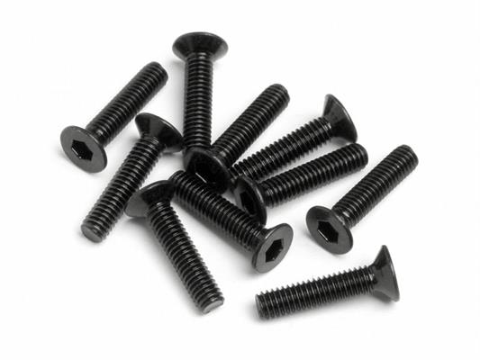 HPI - HPZ449 - Flat Head Screw M2.5X12Mm (Hexsocket/10Pcs)