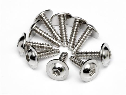 HPI - HPZ489 - Tp. Flanged Screw M2.6X10Mm (Hex Socket/10Pcs)