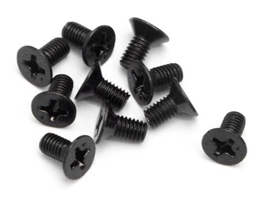 Flat Head Screw M3X6Mm (10Pcs)