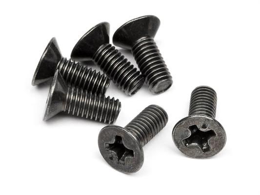 HPI - HPZ526 - Flat Head Screw M3 X 8Mm (6 Pcs)