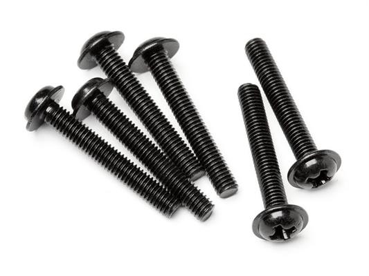 Flanged Screw M3X20Mm (6Pcs)