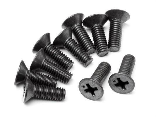 HPI - HPZ623 - Flat Head Screw M4X12Mm (6Pcs)