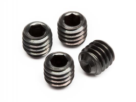 HPI - Z721 - 4x4mm Pinol skruer (4 stk) 2.5mm Hex Socket