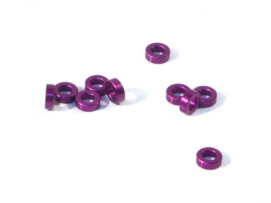 HPI - HPZ817 - Aluminium Washer 3 X 6 X 2.0Mm (Purple/10 Pcs)