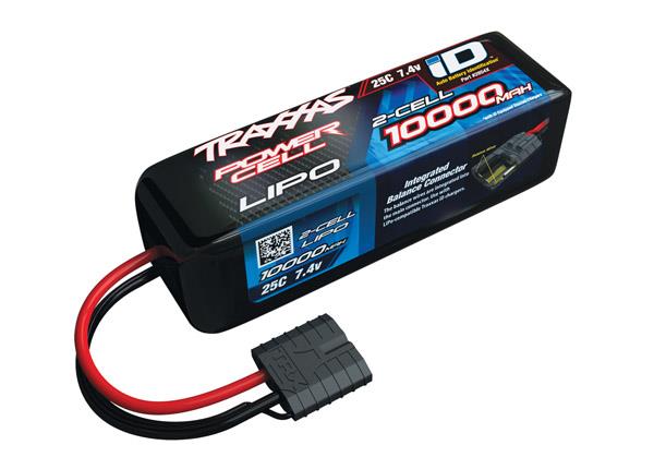 Traxxas - TRX2854x - 7,4V Lipo batteri med 10.000mAh, 25C i Softcase med Traxxas ID stik