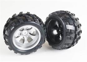 WL Toys - A979-01 - Tromb dæk limet på fælge - Dette er dæk til venstre side