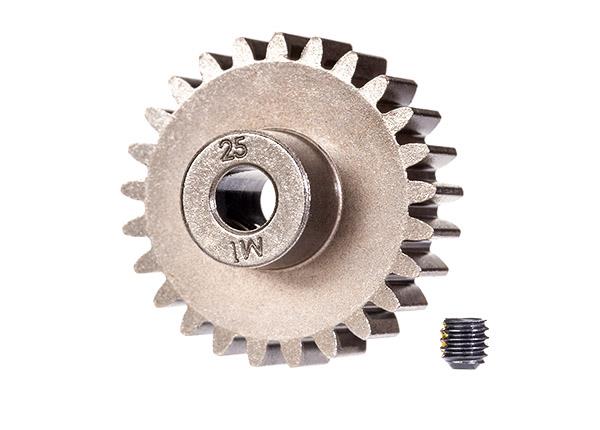 Traxxas - TRX6492X - Gear, 25-T pinion (1.0 metric pitch) (fits 5mm shaft)/ set screw (for use only with steel spur gears)