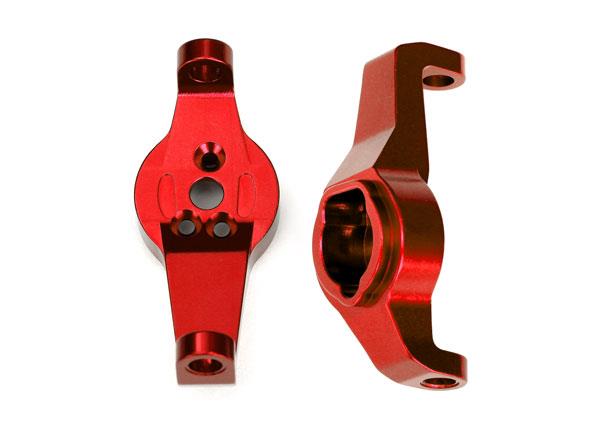 Traxxas - TRX8232R - Caster blocks, 6061-T6 aluminum (red-anodized), left and right