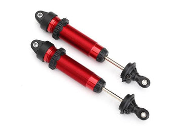 Traxxas - TRX8460r -  Shocks, GTR, 139mm, aluminum (red-anodized) (fully assembled w/o springs) (rear, threaded) (2)