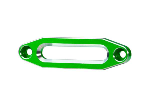 Traxxas - TRX8870G - Fairlead, winch, aluminum (green-anodized) (use with front bumpers #8865, 8866, 8867, 8869, or 9224)