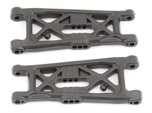 Team Associated - AE91871 - RC10B6 FT Front Suspension Arms, flat, carbon fiber