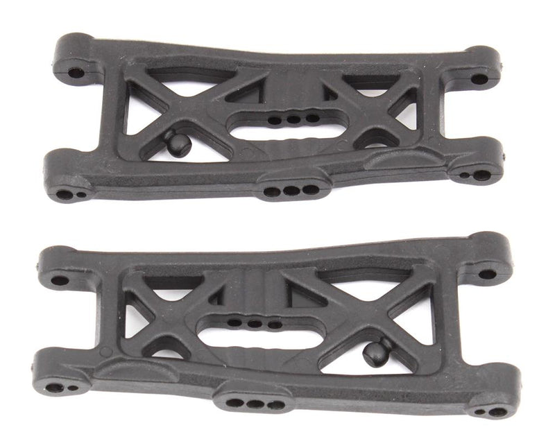 Team Associated - AE91872 - RC10B6 FT Front Suspension Arms, gull wing, carbon fiber