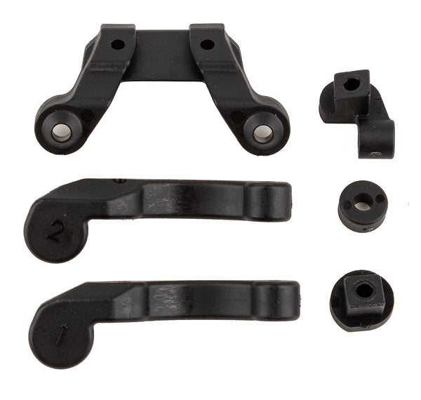 Team Associated - AE91978 - RC10B6.4 Front Wing Mount, Fan Mounts, and Battery Brace Shim Set