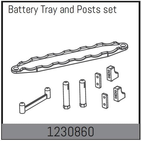 Absima - 1230860 - Batteriholder til ADB1.4