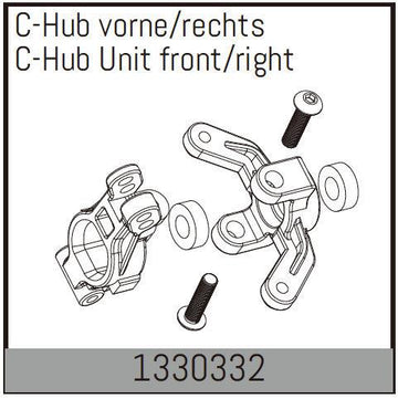 Absima - 1330332 - C-Hub Unit front/right