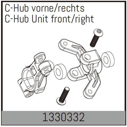 Absima - 1330332 - C-Hub Unit front/right