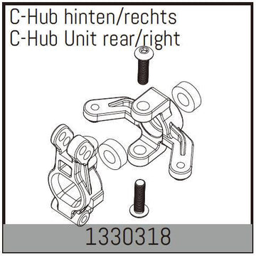 Absima - 1330318 - C-Hub Unit rear/right