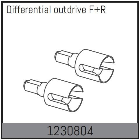 Absima - 1230804 - Outdrive for/ bag til differentiale