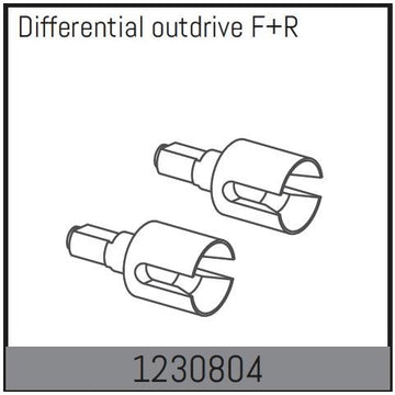 Absima - 1230804 - Outdrive for/ bag til differentiale