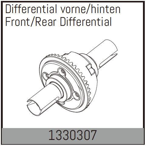 Absima - 1330307 - Front/ Rear Differential til Stock, Torch og Assassin