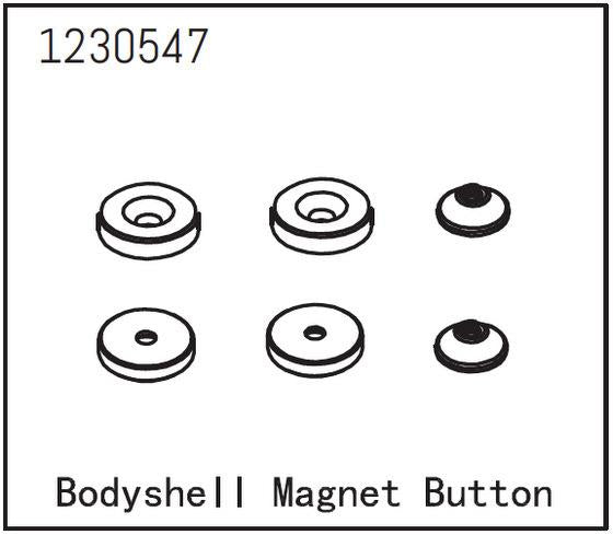 Absima - 1230547 - Bodyshell Magnet Button