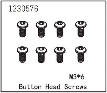 Absima - 1230576 - 3x6 Skruer med hoved - 8 stk