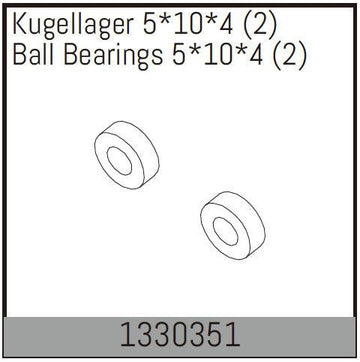 Absima - 1330351 - 5x10x4mm Kuglelejer (2)