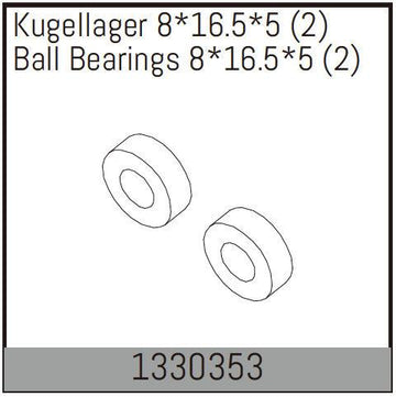 Absima - 1330353 - 8x16x5mm Kuglelejer (2)