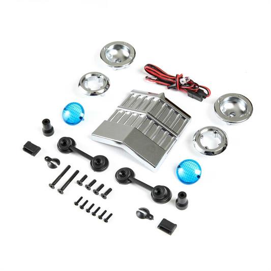 Losi - LOS240019 - Front LED Lights and Grill Set, Son Uva Digger:LMT