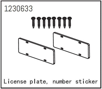 Absima - 1230633 - Number Plate