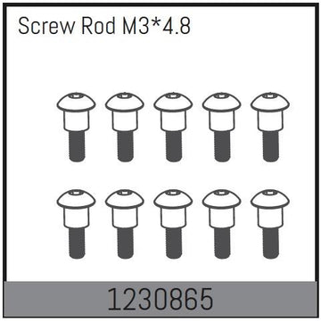 Absima - 1230865 - 3x4.8 mm skruer med skulder til ADB1.4