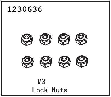 Absima - 1230636 - Lock Nut M2.5 (8)
