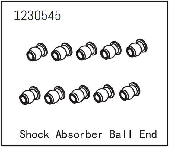 Absima - 1230545  - Shock Absorber Ball End (10)