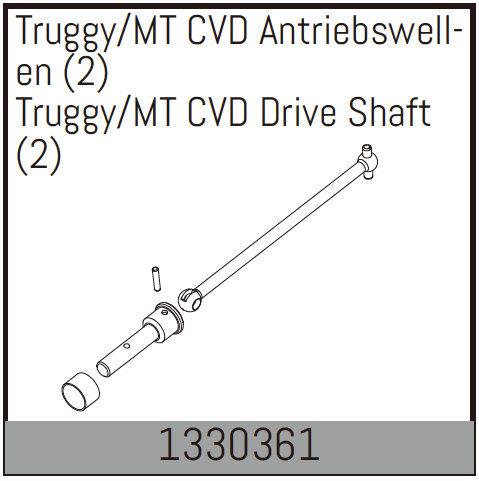 Absima - 1330361 - Truggy/MT CVD Drive Shaft (2)