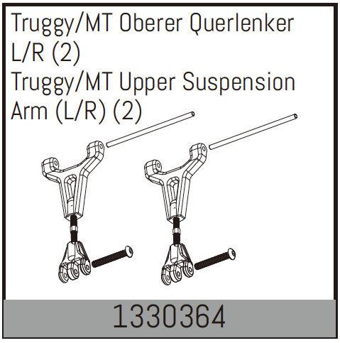Absima - 1330364 - Truggy/MT Upper Suspension Arm (L/R) (2)