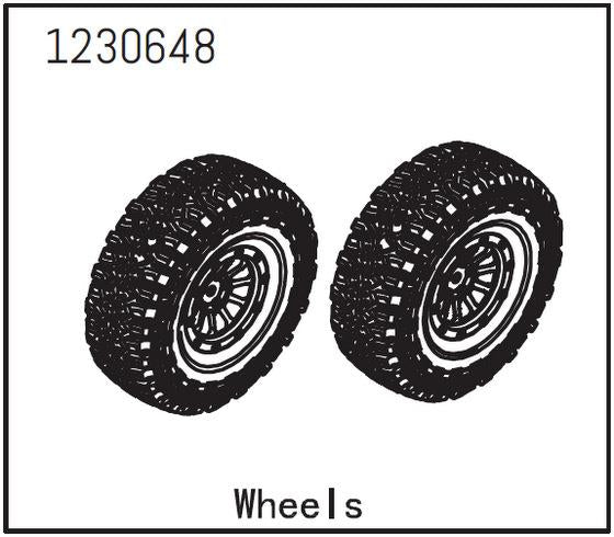 Absima - 1230648 - 1,9" Crawler dæk på fælge