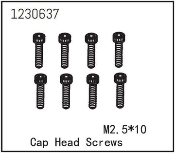 Absima - 1230637 - 2.5x12 mm skruer med hoved - 8 stk