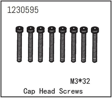 Absima - 1230595 - 3x32mm Skruer med hoved - 8 stk