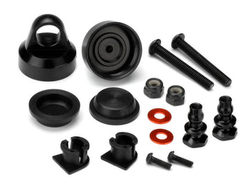 ALUMINUM SHOCK CAP (HARD ANODIZED/2pcs) D413 Option Parts