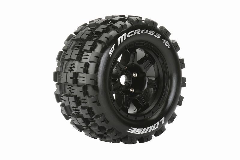 LouiseRC - T3327B - ST-MCROSS dæk med MFT på 3.8" fælge med 17 mm hex - 0" Offset - Sport compound - 2 stk