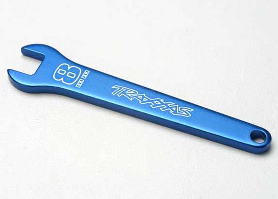 Traxxas - TRX5478 - Flat wrench, 8mm (blue-anodized aluminum)