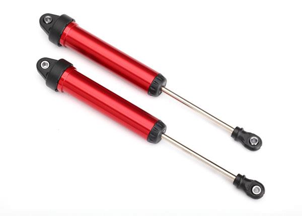 Traxxas - TRX8461R -  Shocks, GTR, 160mm, aluminum (red-anodized) (fully assembled w/o springs) (rear, no threads) (2)